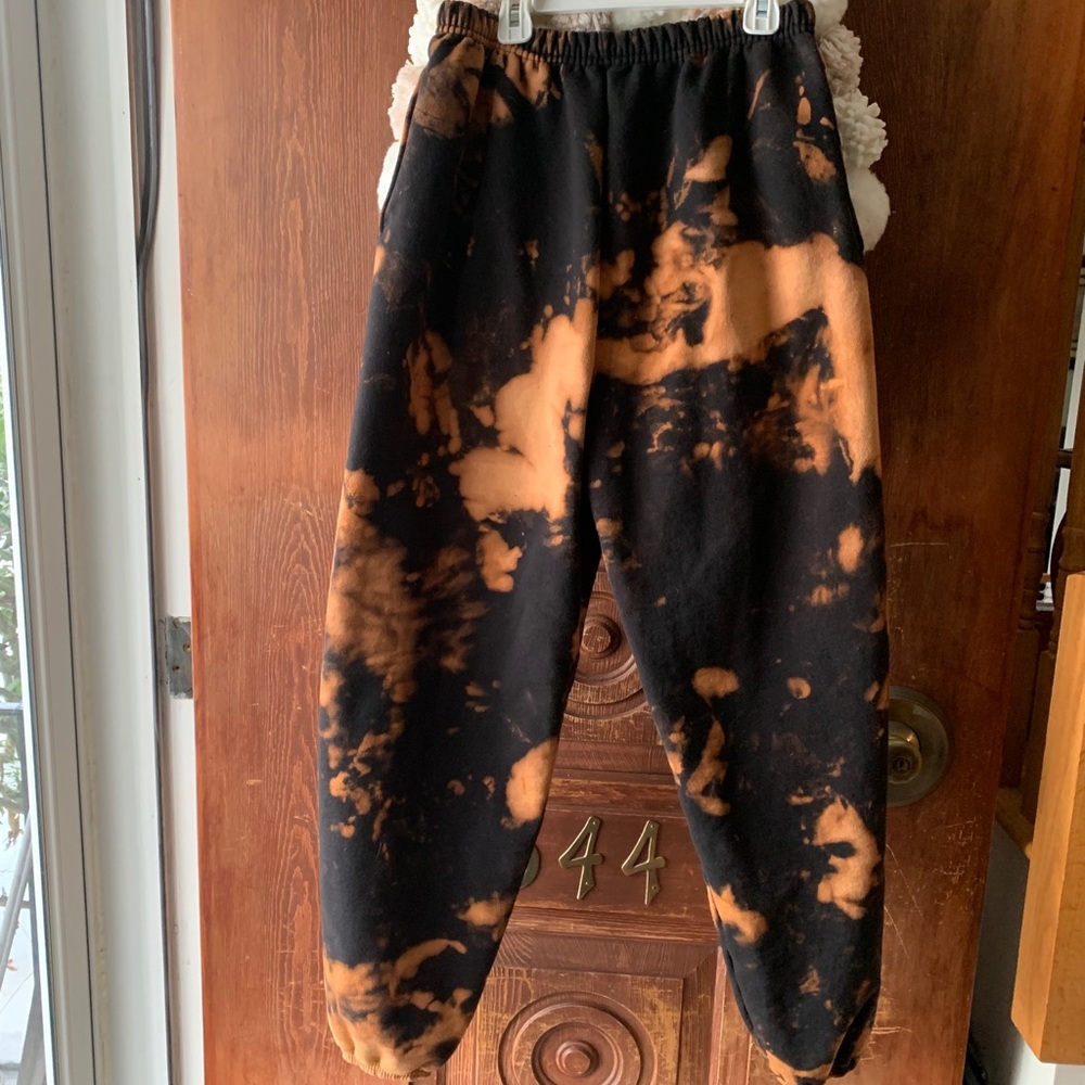 Custom bleach dyed sweatpants